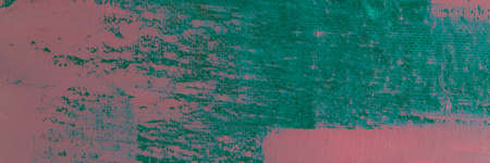 Abstract creative background: chaotic stains of oil paint on linen canvas with tonal primingの写真素材