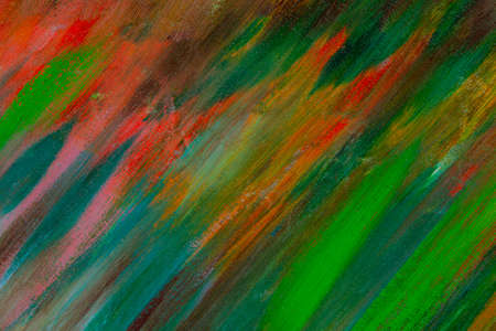 abstract creative background: light bright chaotic spots of oil paint on linen canvas before tone...