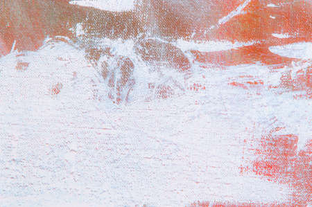 abstract colorful creative background - rough linen canvas unevenly covered with multi-colored...