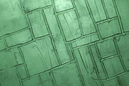 abstract creative background: lined gypsum plaster, toning, short focus.の写真素材