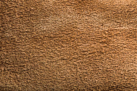 Roughly processed thick strong camel leather, close, close-upの写真素材