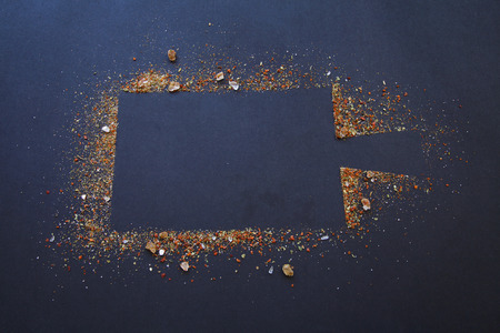 Spice background, top viewの写真素材