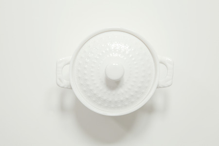 Cooking pot isolated on white backgroundの写真素材