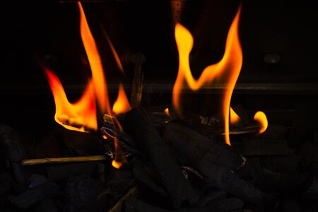 Fire. The fire is very hot. Don't play with it.
