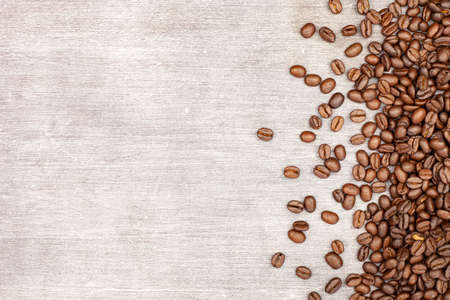 Freshly roasted coffee beans background