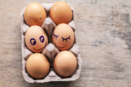 Love eggs in the package