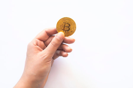 crypto currency business. bitcoin coin finance conceptの写真素材