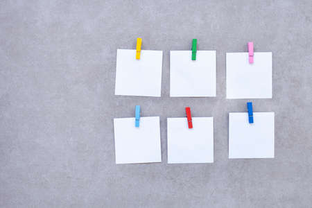 Latch,good idea with blank note paperの写真素材