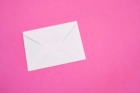 Blank envelope isolated background arranged for mockup design