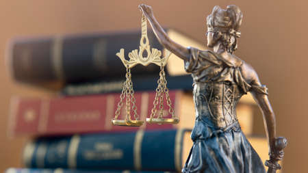 Scales of Justice symbol, legal law concept image