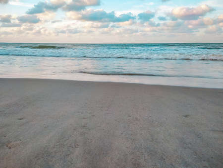 perfect sky and water of ocean