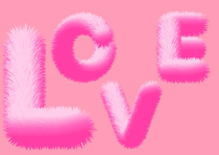 happy valentines day typography vector design with a pink-red heart-shaped paper cut, vector illustrationの写真素材