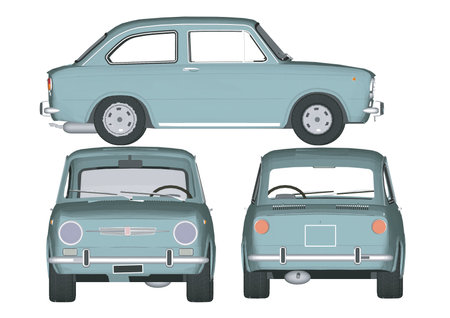 Holographic smart car interface digital projection on blue background 3D renderingのイラスト素材