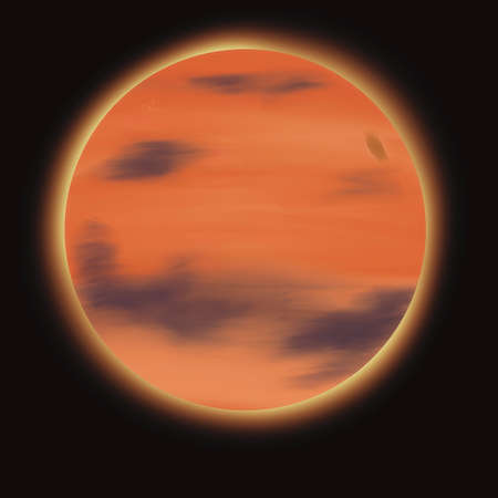 Solar system cartoon planets. Cosmos planet galaxy space orbit sun moon jupiter mars venus earth...
