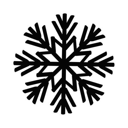 snowflake isolated on whiteの写真素材