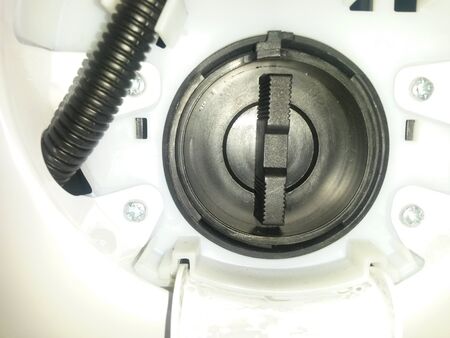 Washing machine drain pump filterの写真素材