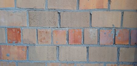 Curved Brick Wallの写真素材