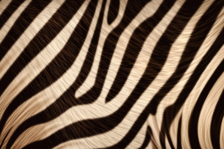 Zebra skin texture in brown and black tones. Abstract animal background.の素材