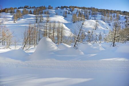 Winter mountain landscape