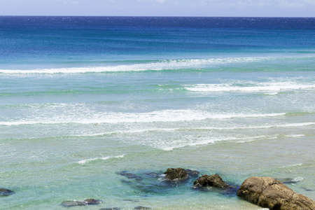 Immenso oceano pacifico della spiaggia di Coolangatta
