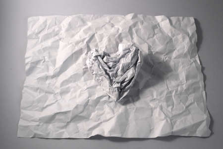 Paper texture of Love . White paper sheet.の写真素材