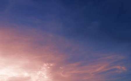 Blue sky in Sun rise and sun set background.の写真素材