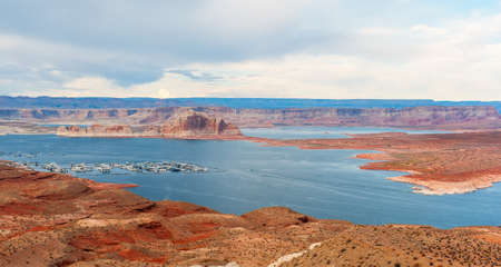 The marina of the lake Powell