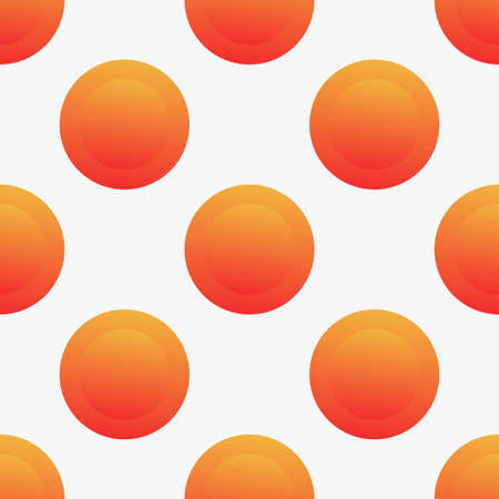 Seamless vector pattern with orange circlesのイラスト素材