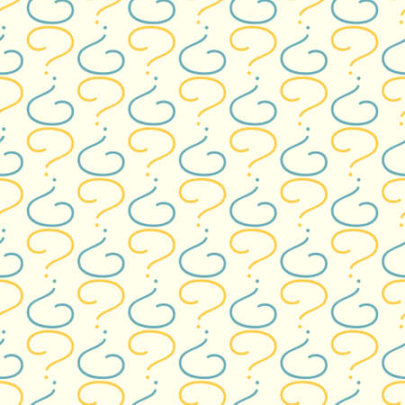 Seamless vector pattern with question marks