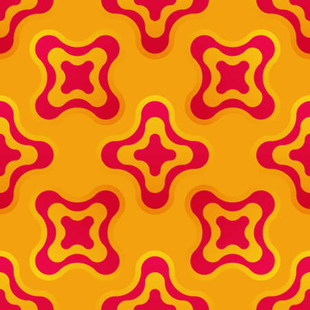 Seamless vector pattern with abstract colorful shapesのイラスト素材