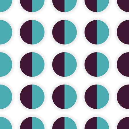 Seamless vector pattern with volume circlesのイラスト素材