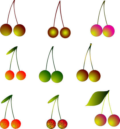 illustration of cherry.のイラスト素材