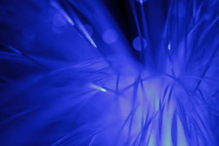 Abstract Optical Fibers of blue colorsの写真素材