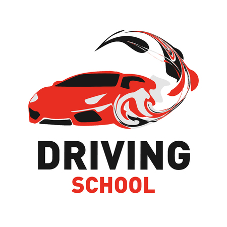 the theme of driving school, carのイラスト素材