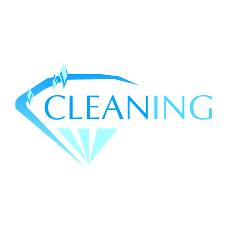 vector logo of cleaning and sweep serviceのイラスト素材