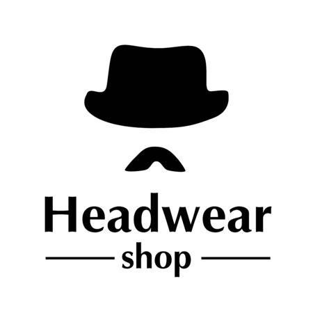 vector  for store hats and capsのイラスト素材