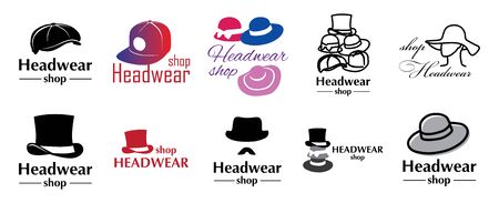 vector for store hats and capsのイラスト素材