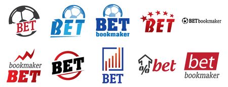 vector set of bets, bookmakersのイラスト素材