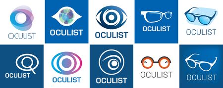vector optometrist, optics and vision checkのイラスト素材