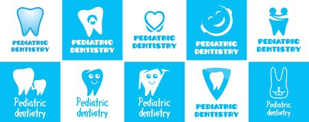 Vector dentistry for childrenのイラスト素材