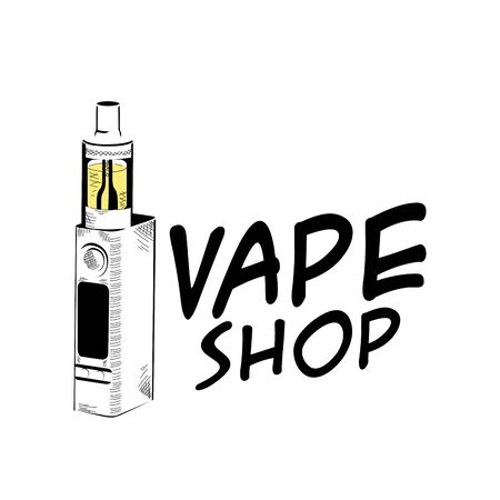 Vector  on the subject of vapingのイラスト素材