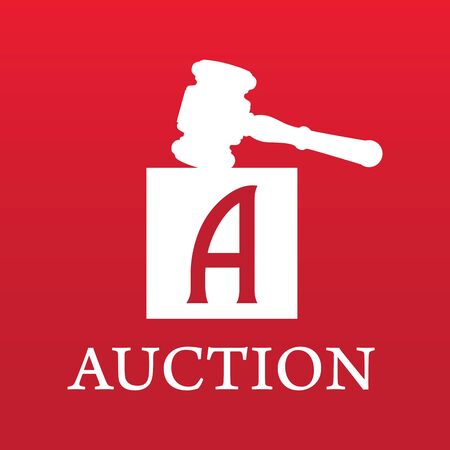 Vector for bidding and auctionsのイラスト素材