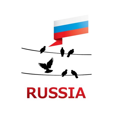 Vector with symbols of Russiaのイラスト素材