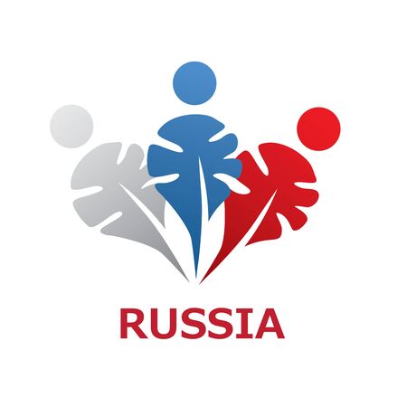 Vector with symbols of Russiaのイラスト素材
