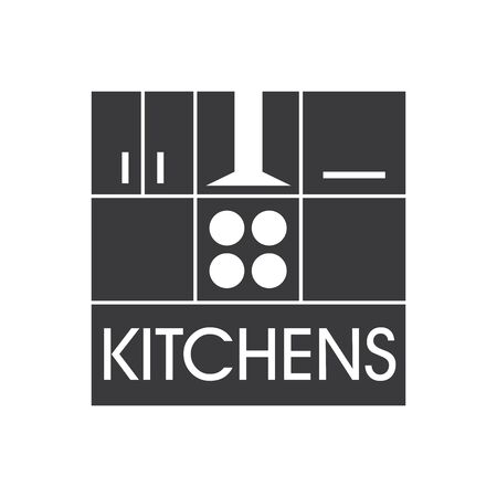 The kitchen furniture logoのイラスト素材