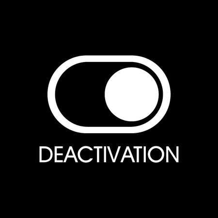 The deactivation and inactivity signのイラスト素材