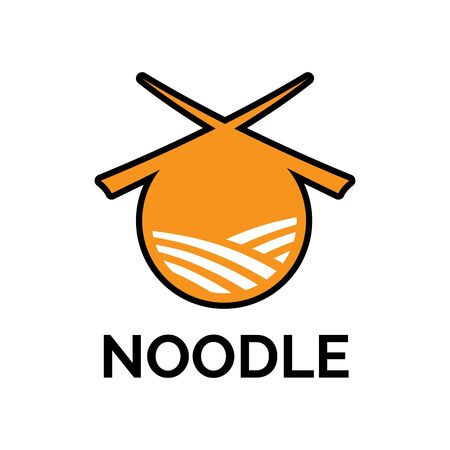 Vector logo of spaghetti, noodlesのイラスト素材