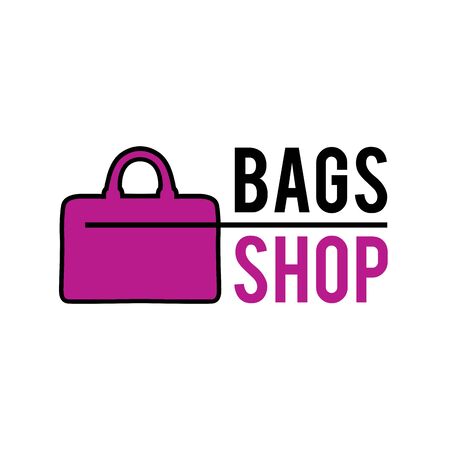 Vector logo for women handbags storeのイラスト素材