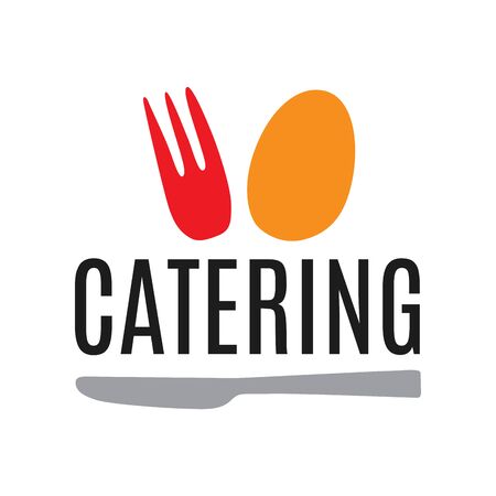 Vector logo catering, restaurant and foodのイラスト素材
