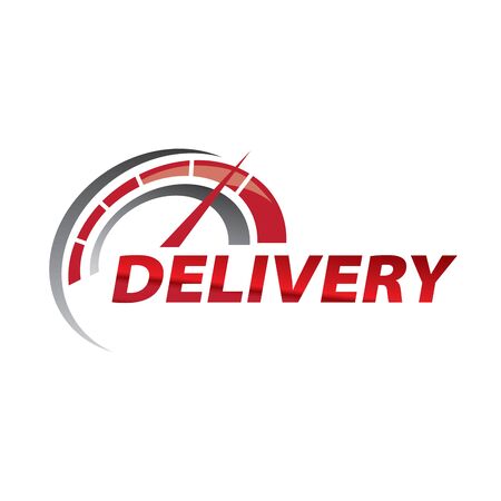 Vector logo of the delivery and transportation serviceのイラスト素材